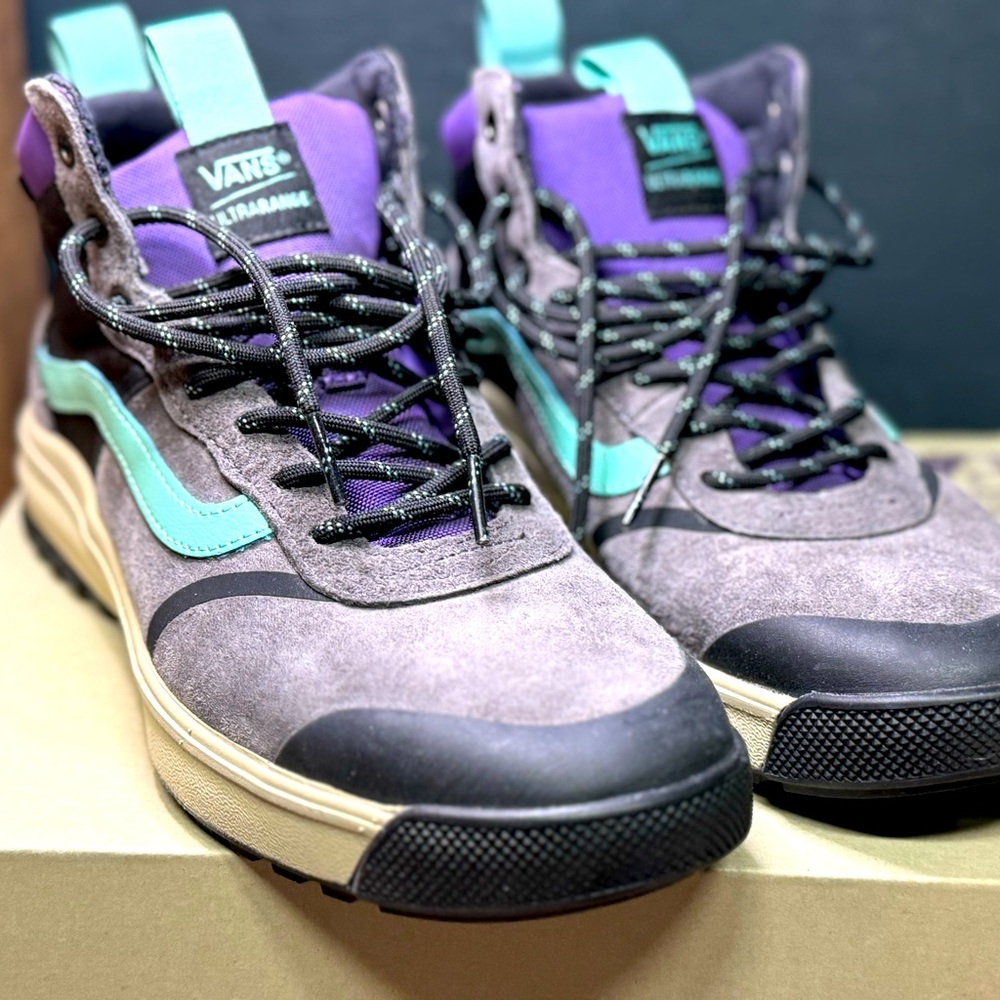 Vans Ultra Range Hi DL MTE PEWTER / EUCALYPTUS / BLACK / PURPLE     MEN’S SIZE 9